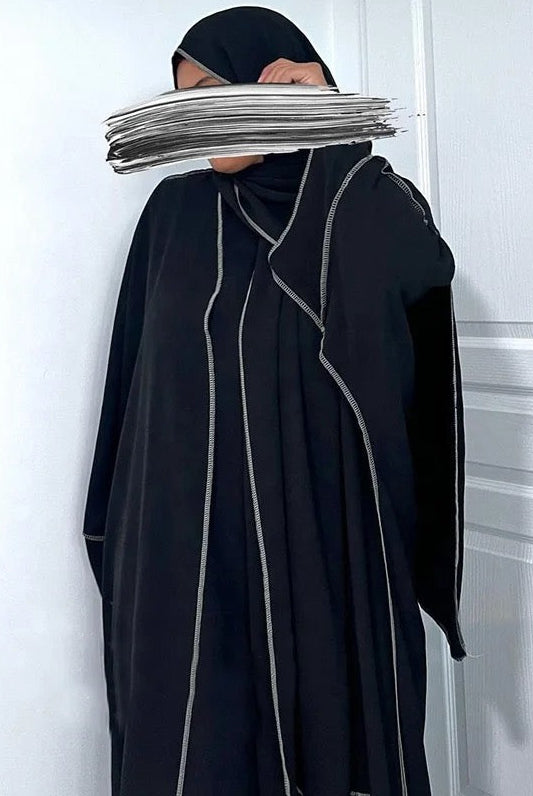 Abaya Ramadan mit Kopftuch