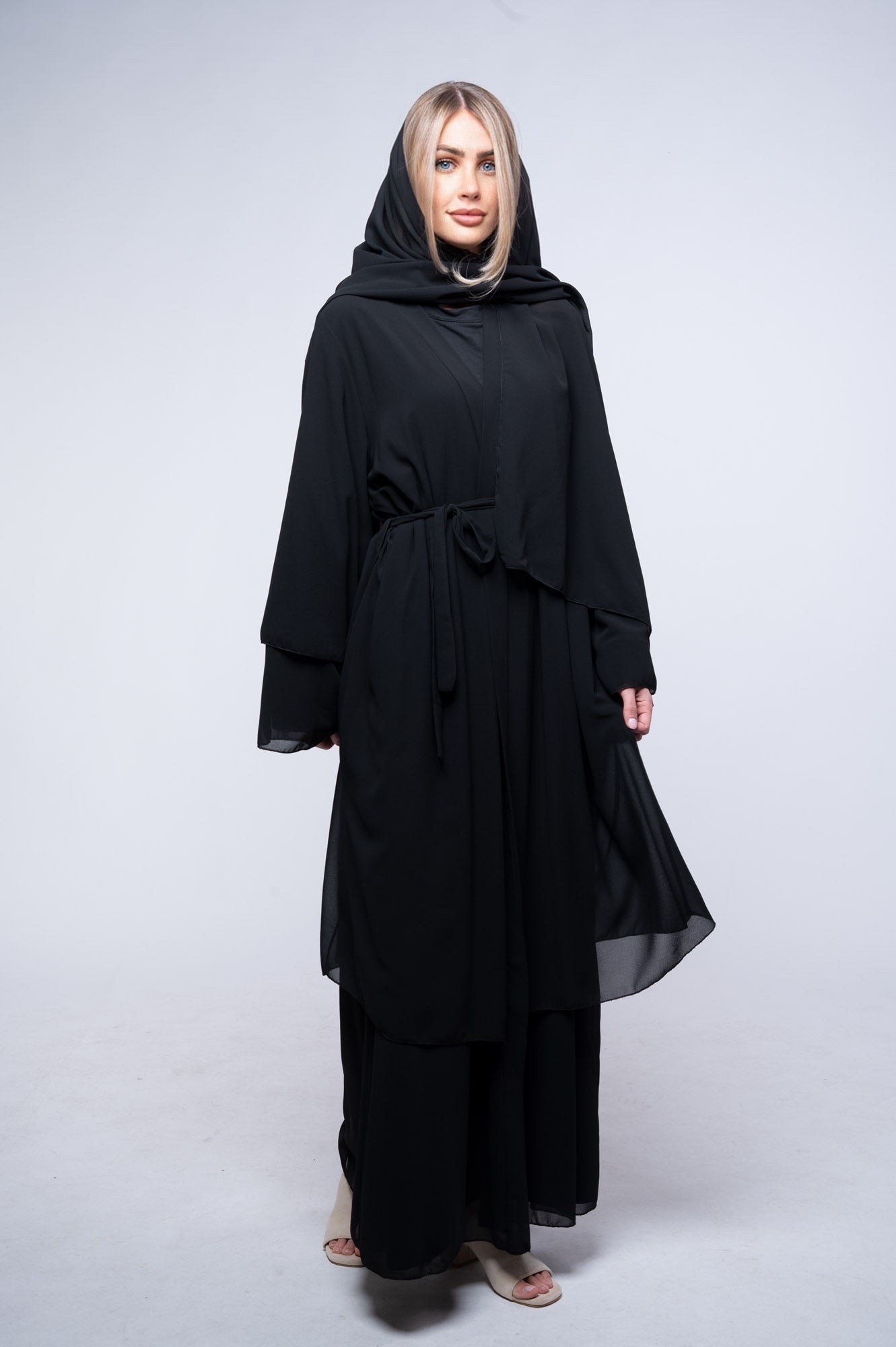 Abaya Damaskus mit Hijab
