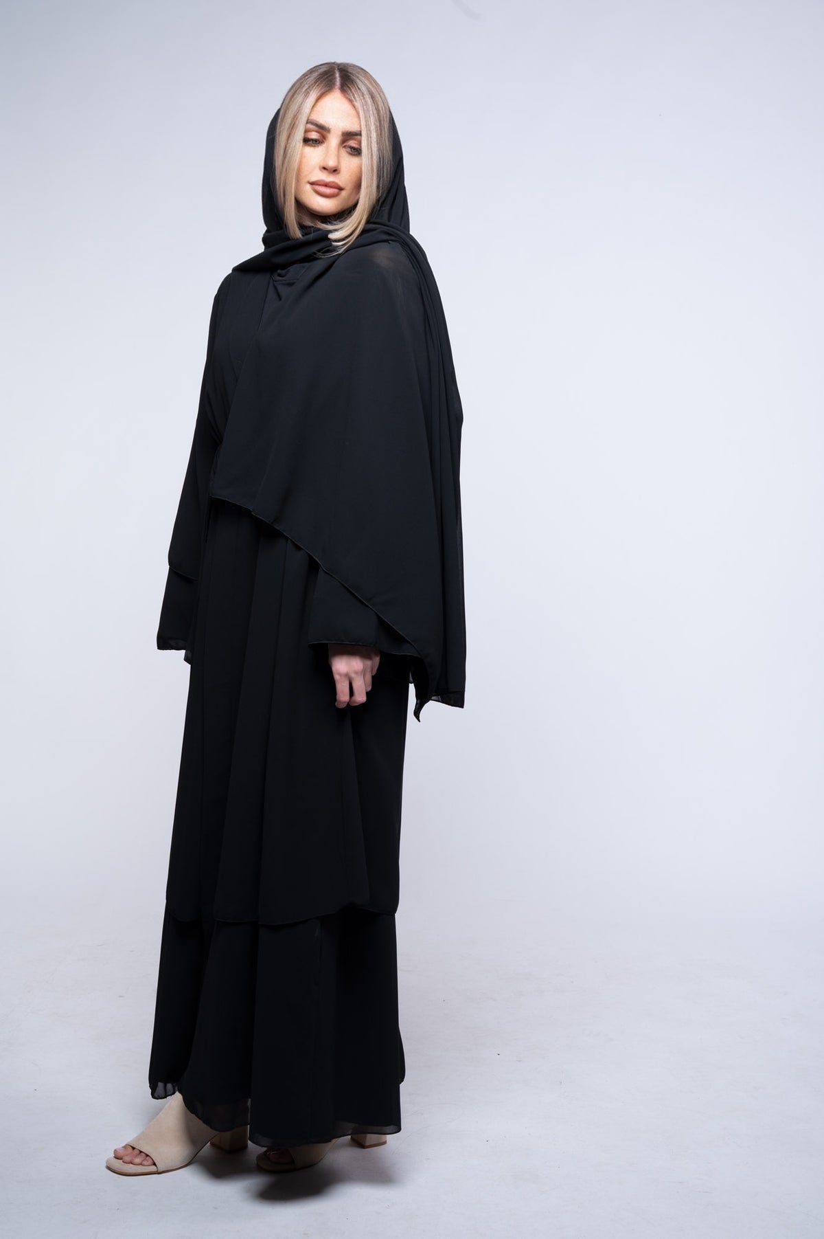 Abaya Damascus with hijab